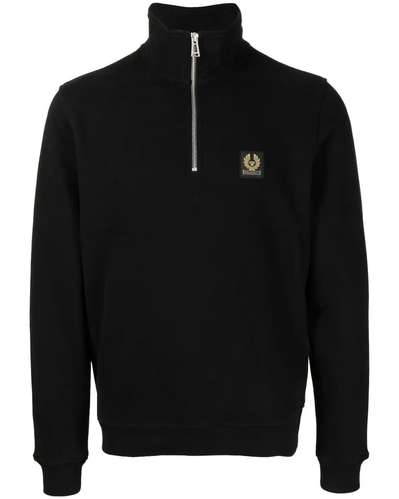 Belstaff Sweatshirt mit Stehkragen - Schwarz Schwarz