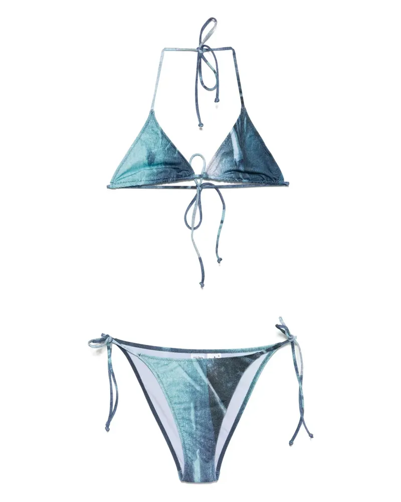 Jean Paul Gaultier Water Bikini mit Print - Blau Blau