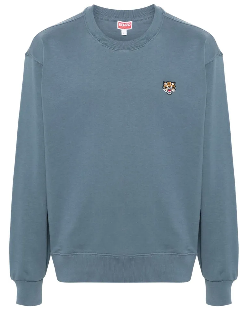 Kenzo Sweatshirt mit Tiger - Blau Blau