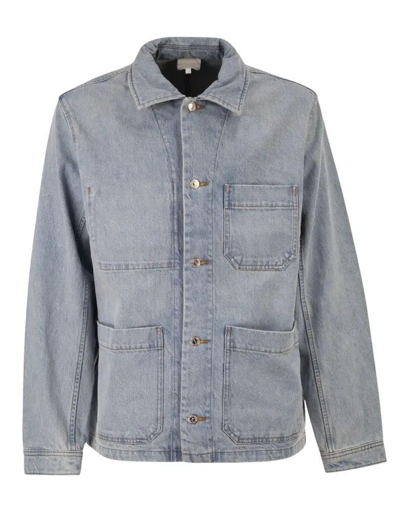 A.P.C. patch-pocket denim jacket - Blau Blau