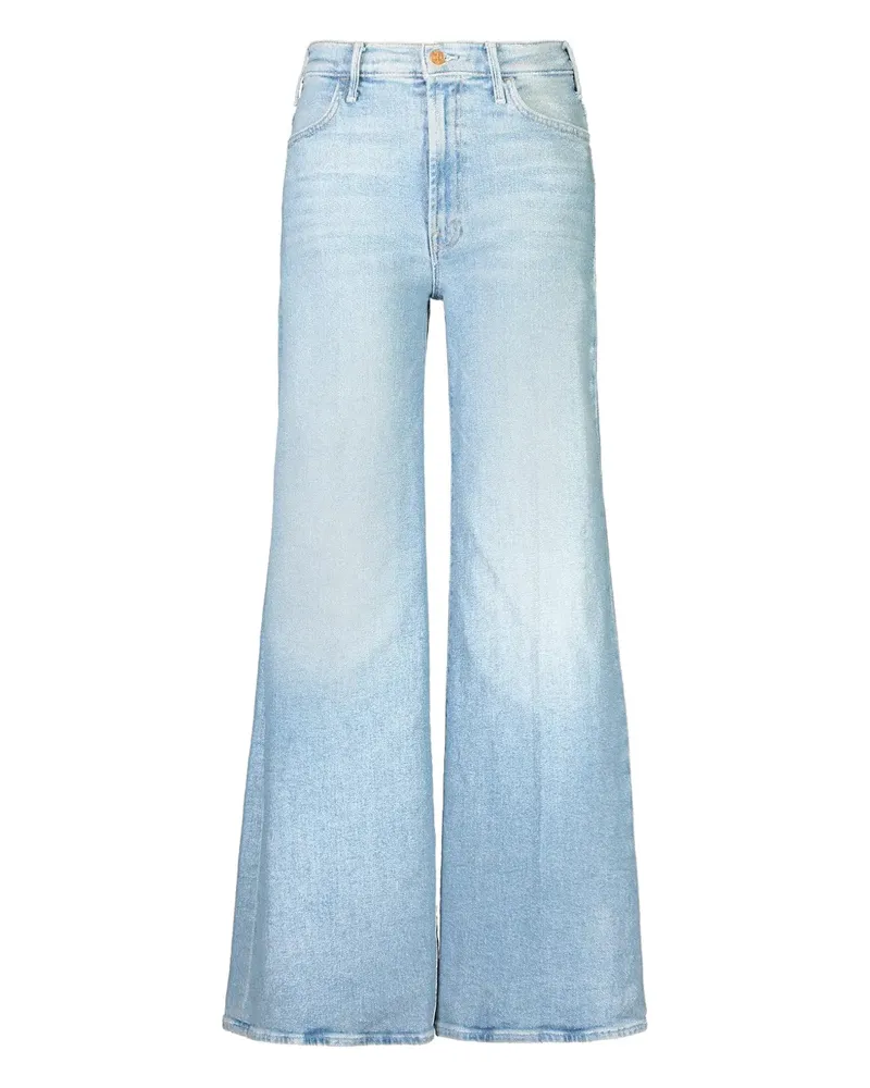 Mother hustler roller sneak jeans - Blau Blau
