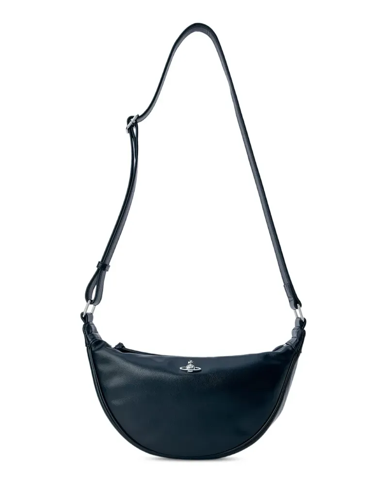 Vivienne Westwood Lacey Orb half-moon shoulder bag - Schwarz Schwarz