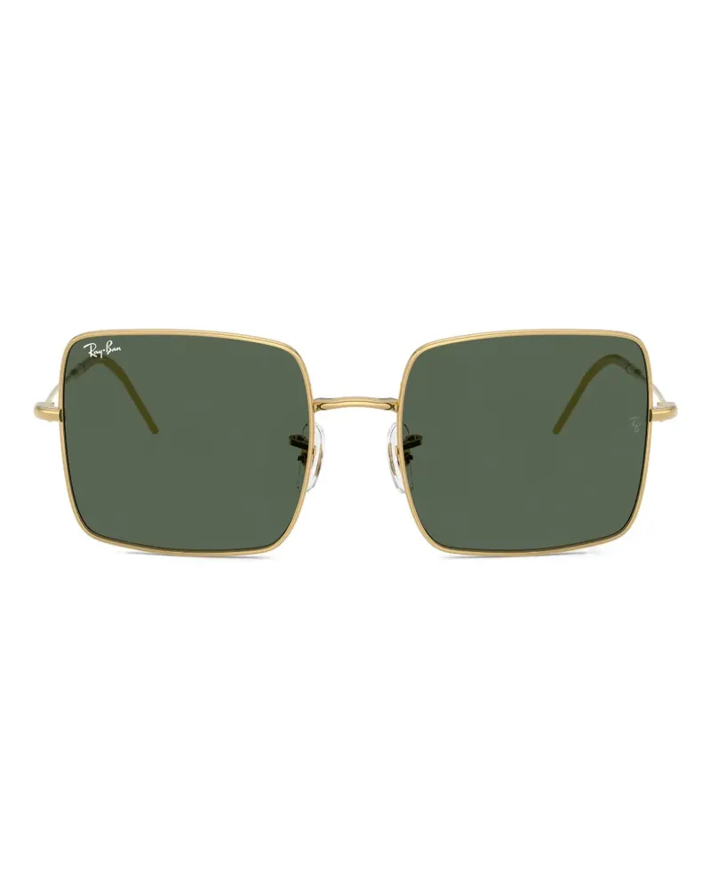 Ray Ban Sonnenbrille mit eckigem Gestell - Gold Gold
