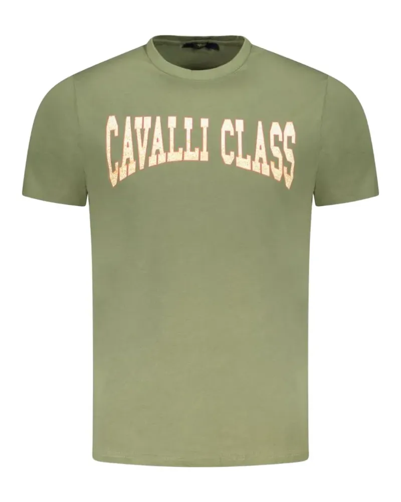 Roberto Cavalli logo-print T-shirt - Grün Grün