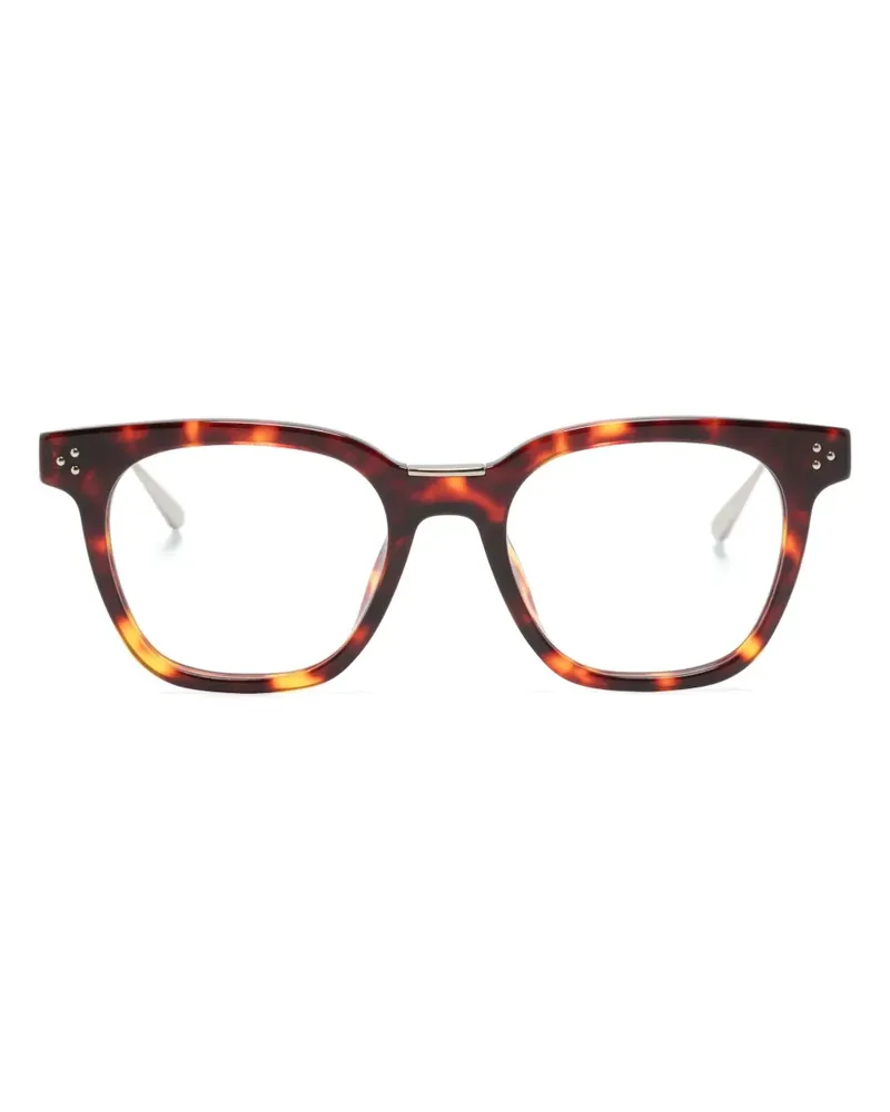 Linda Farrow Eckige Evans Brille - Braun Braun