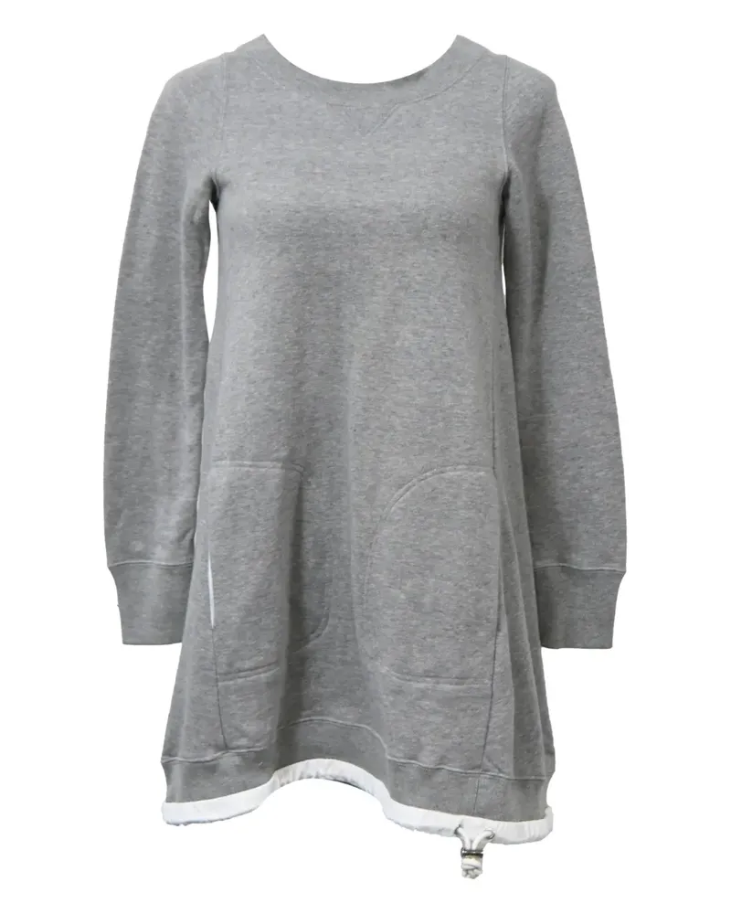 Sacai 780 Pocket Pulloverkleid - Grau Grau
