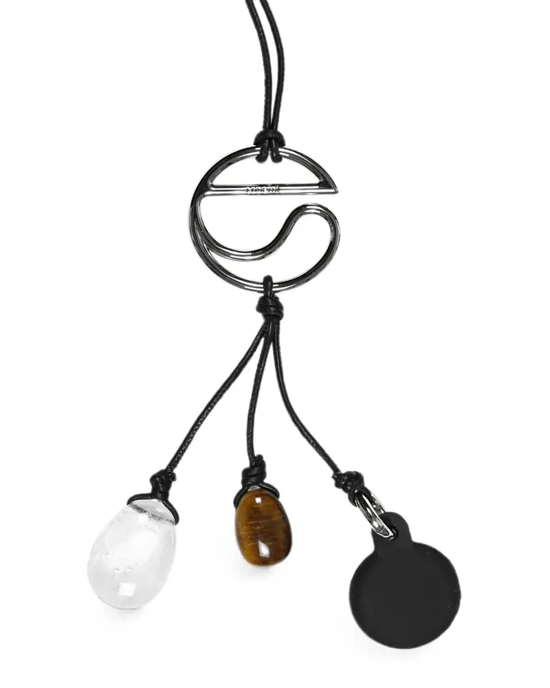 COPERNI stone-pendant cord necklace - Silber Silber