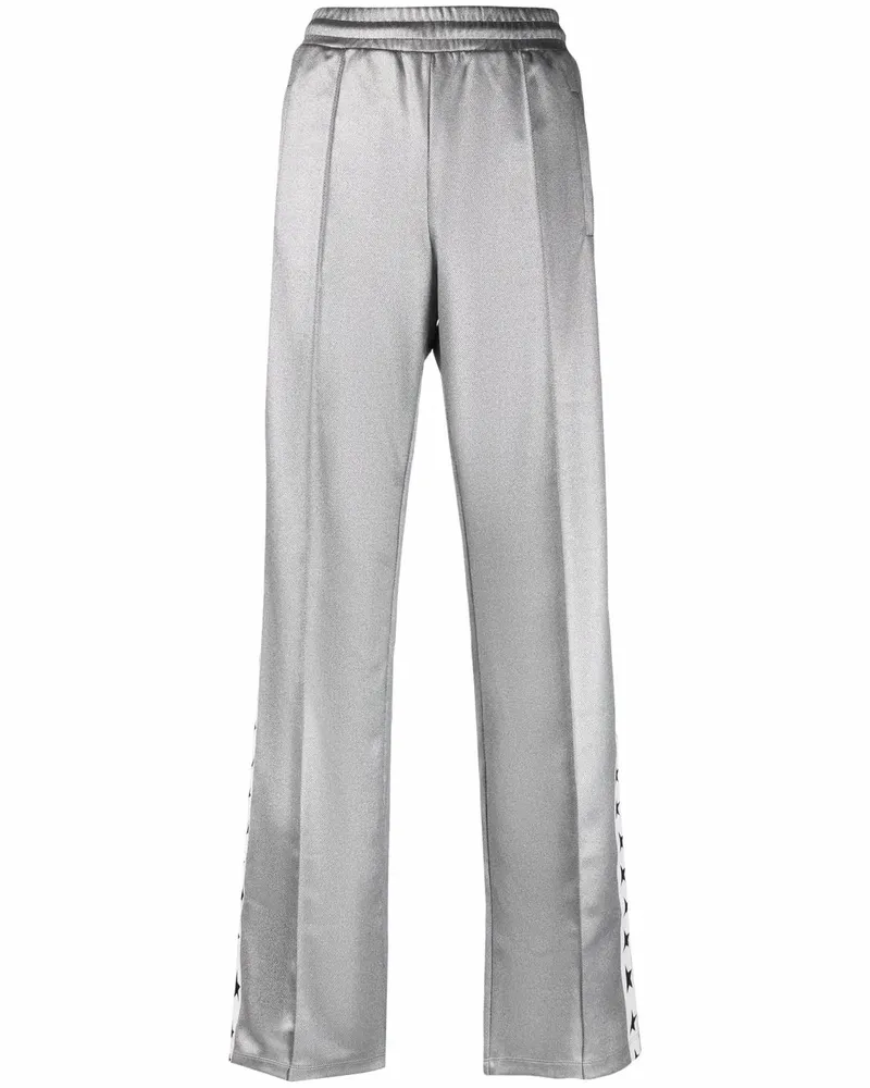 Golden Goose Straight-Leg-Hose mit Logo - Grau Grau