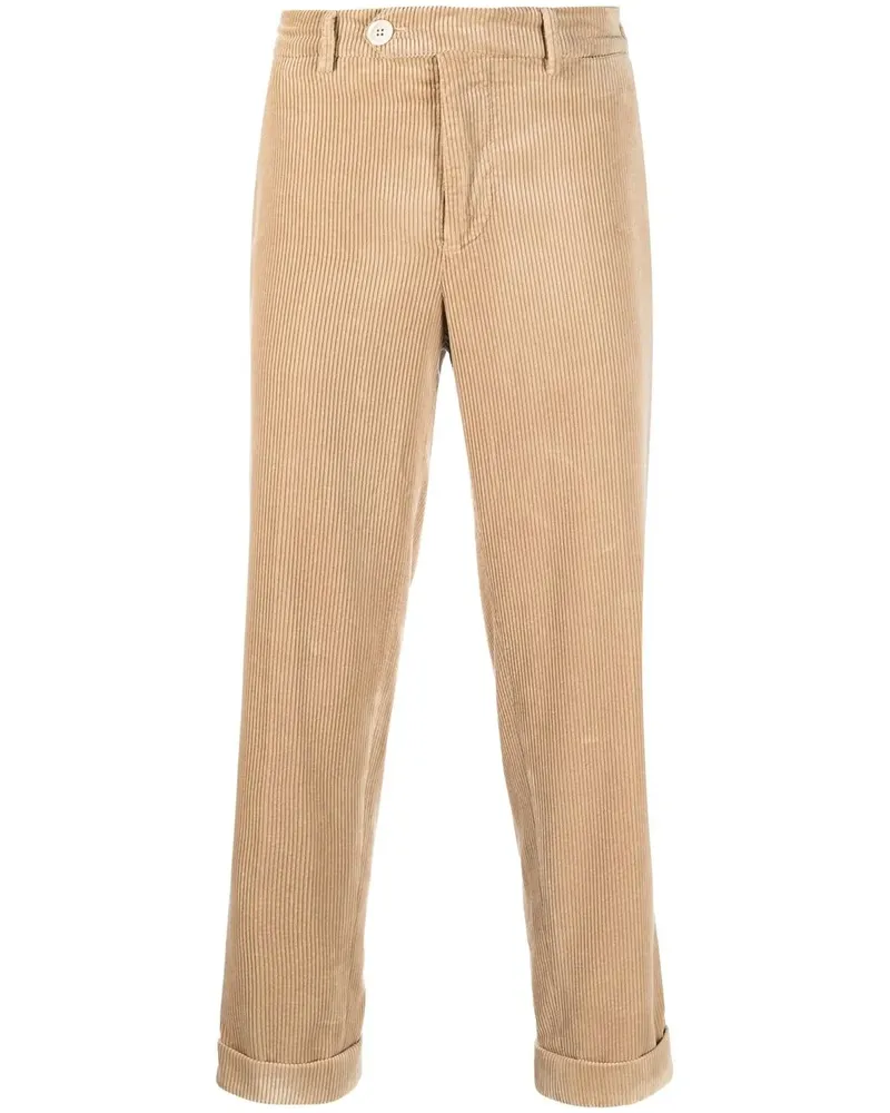 Brunello Cucinelli Cropped-Hose aus Cord - Nude Nude