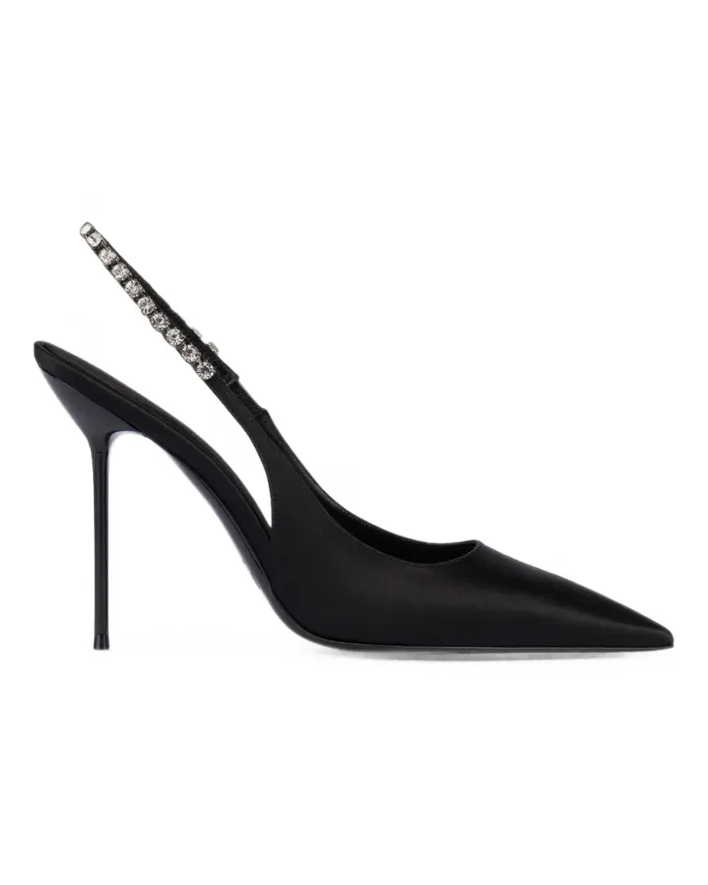 Paris Texas Lidia crystal-embellished slingback sandals - Schwarz Schwarz