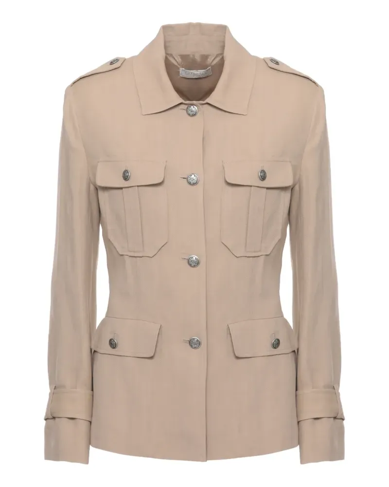 Antonelli Firenze multi-pocket fitted jacket - Nude Nude