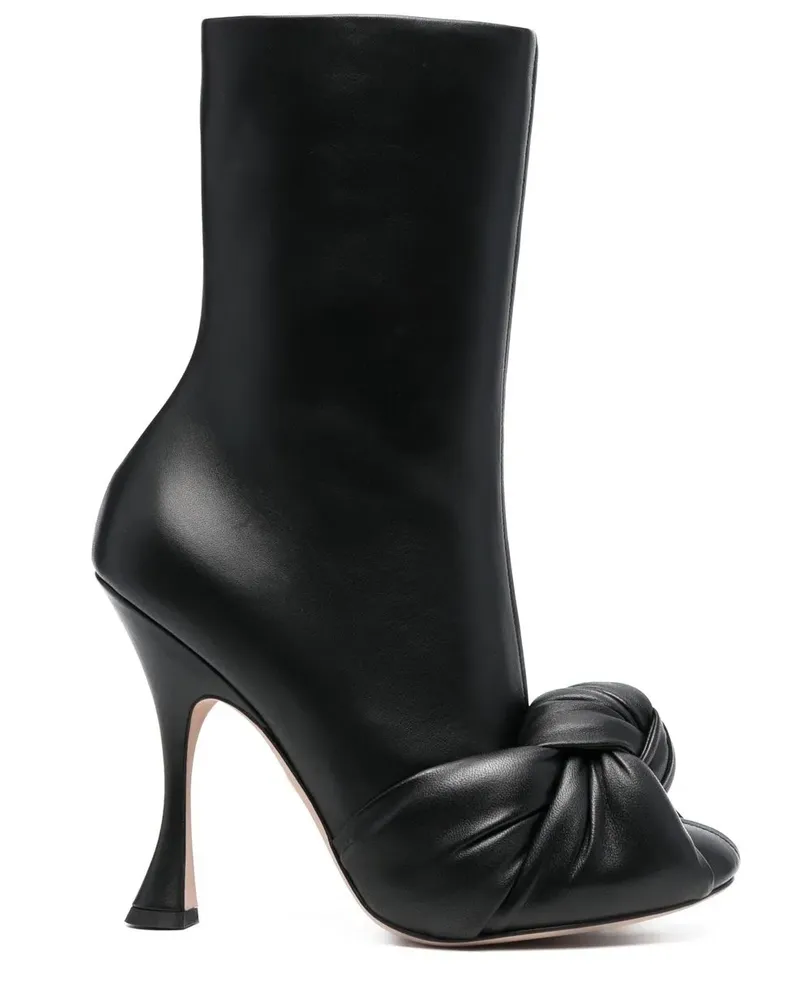 Giambattista Valli Stiefeletten mit Schleife 110mm - Schwarz Schwarz