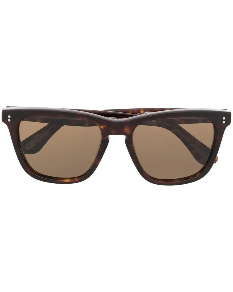 Oliver Peoples Lynes Sonnenbrille in Schildpattoptik - Braun Braun