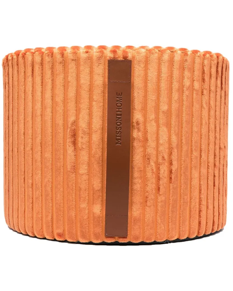 Missoni Home Basel Hocker mit Zylinderform Orange