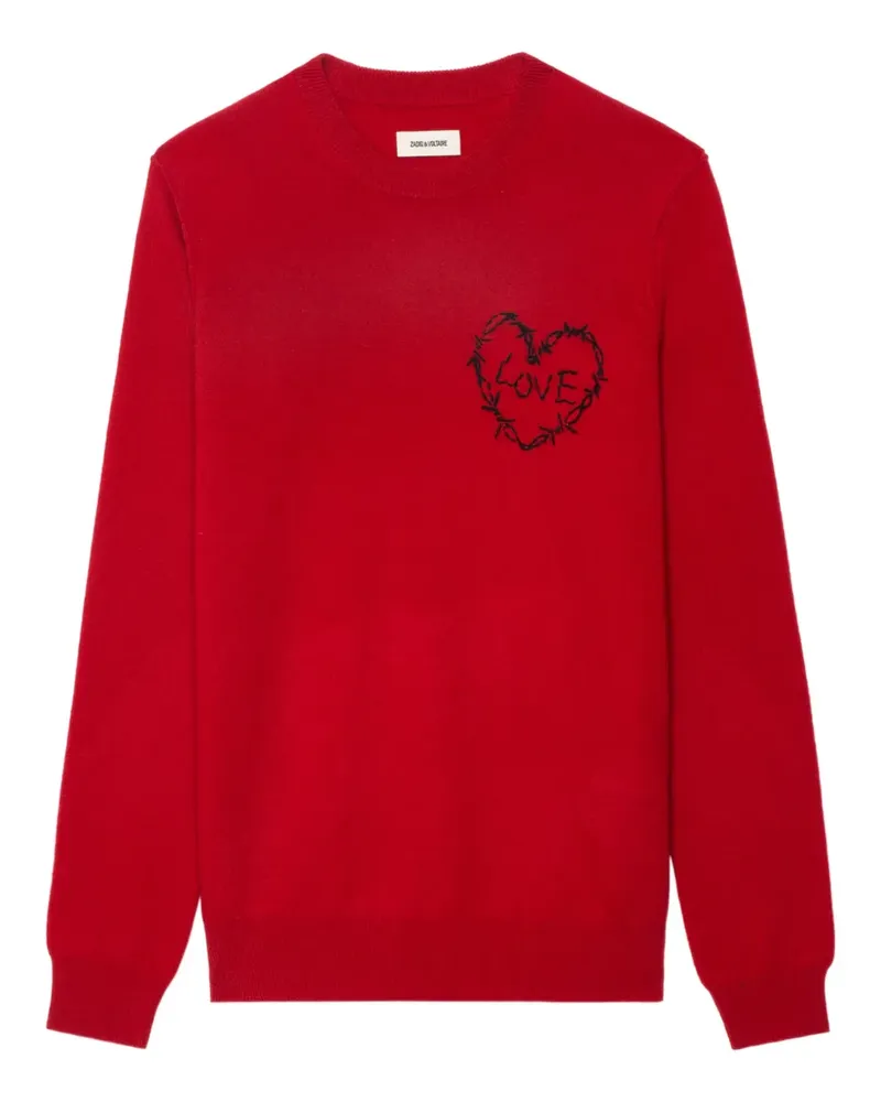 Zadig & Voltaire Kendy Pullover mit Herz - Rot Rot