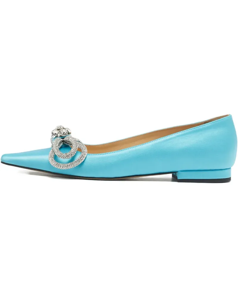Mach & Mach double-bow flat pumps - Blau Blau