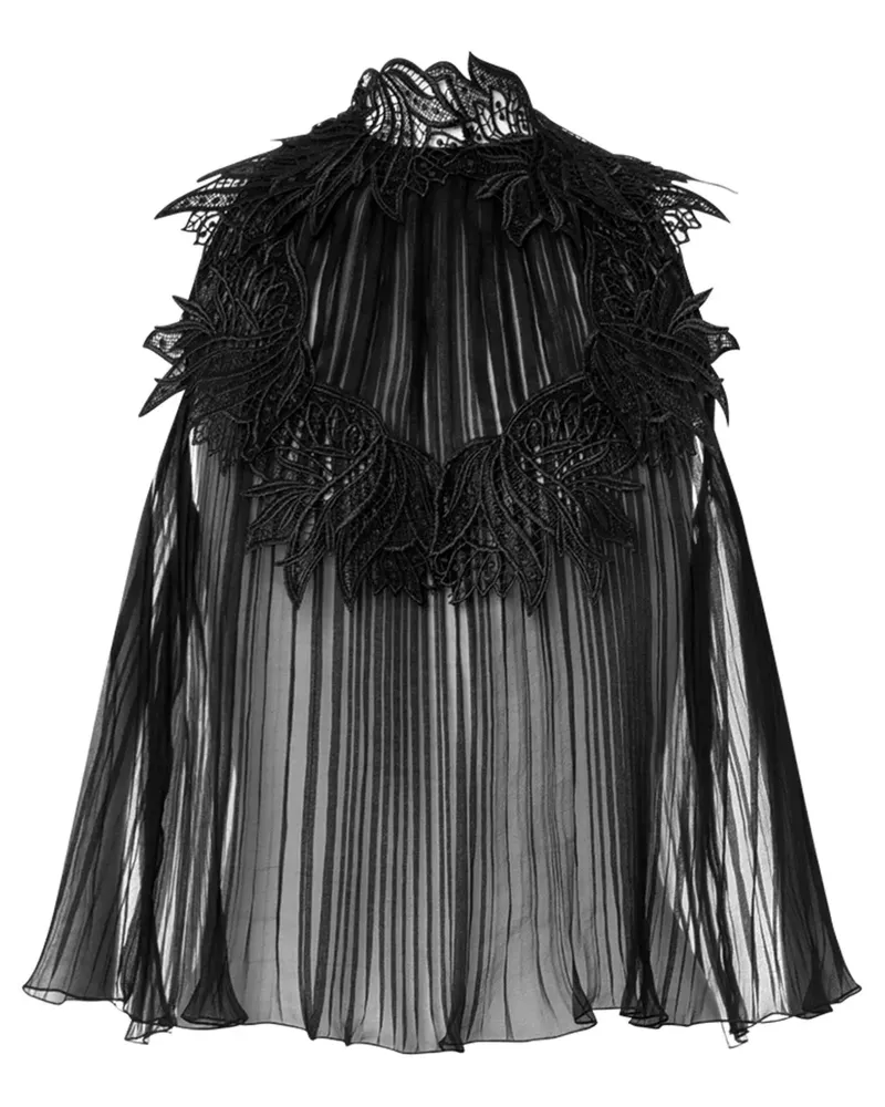 Alberta Ferretti Trägershirt aus Seide - Schwarz Schwarz