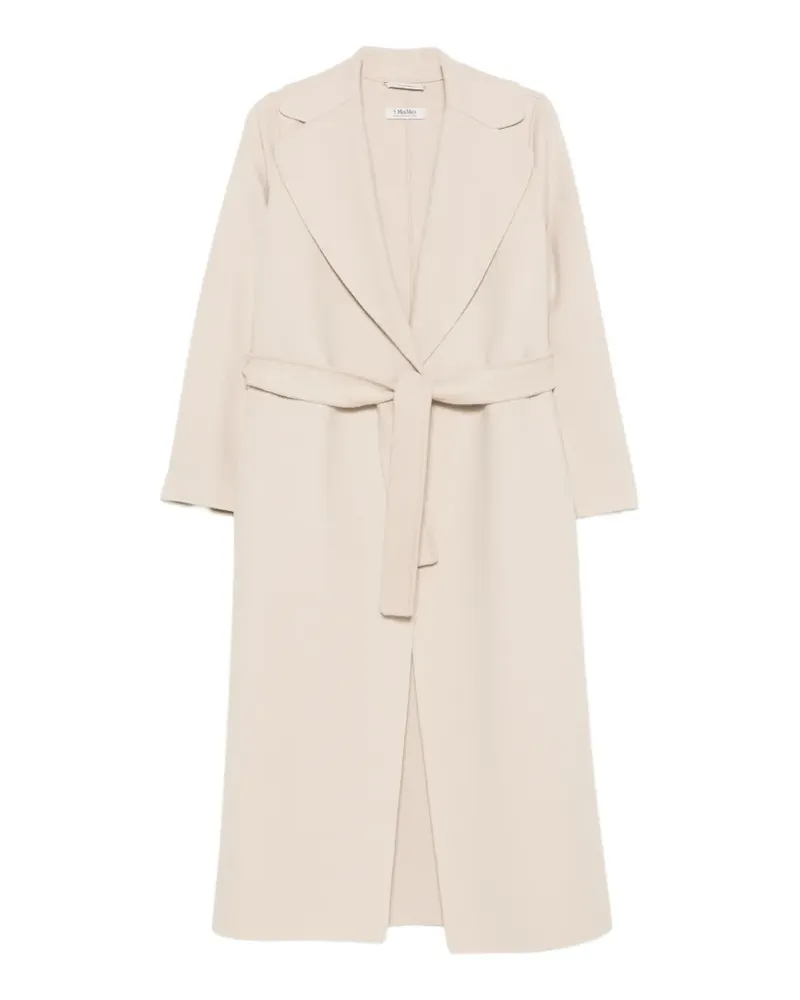 Max Mara Gewickelter Mantel mit Gürtel - Nude Nude