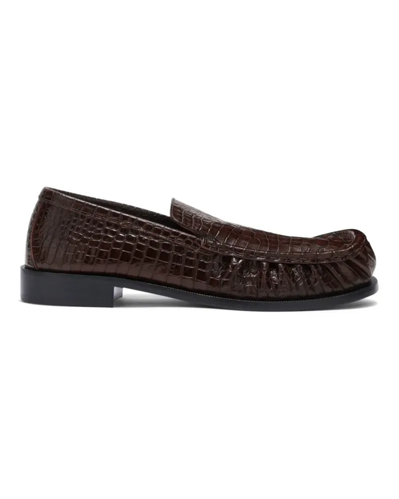 Dries van Noten Loafer mit Prägung - Braun Braun