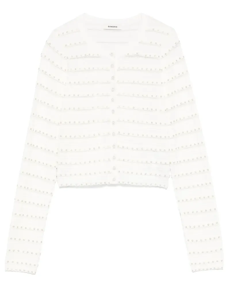 Sandro Cardigan mit Nieten - Nude Nude