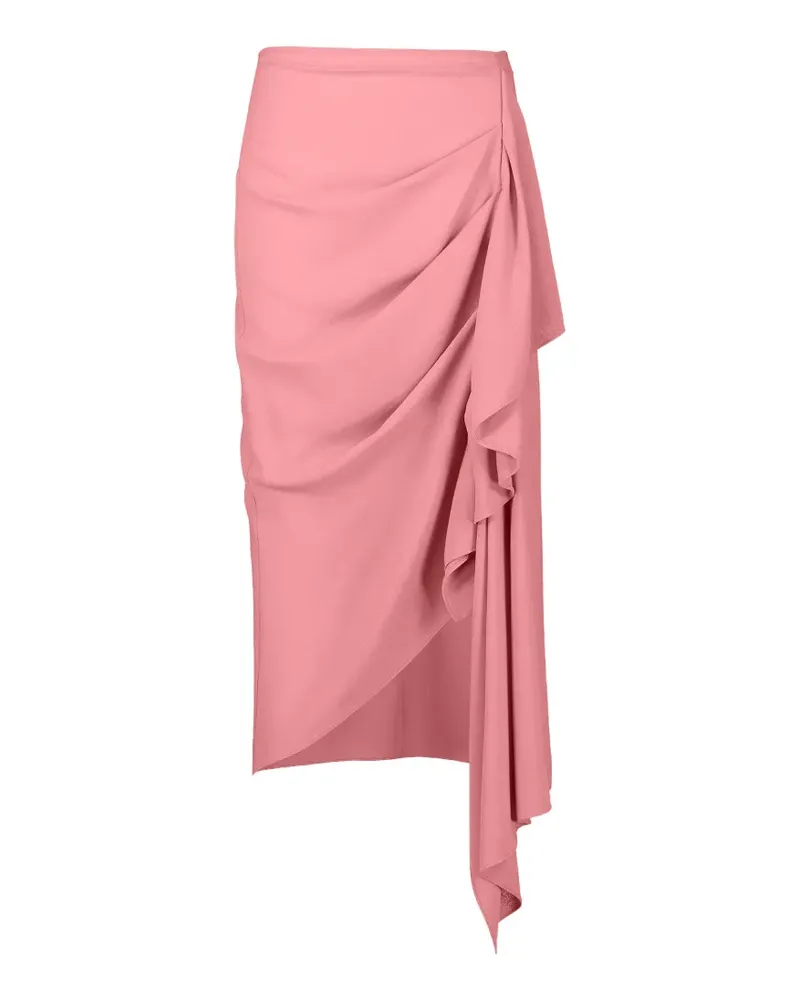 Michael Kors Cascade ruffled midi skirt - Rosa Rosa