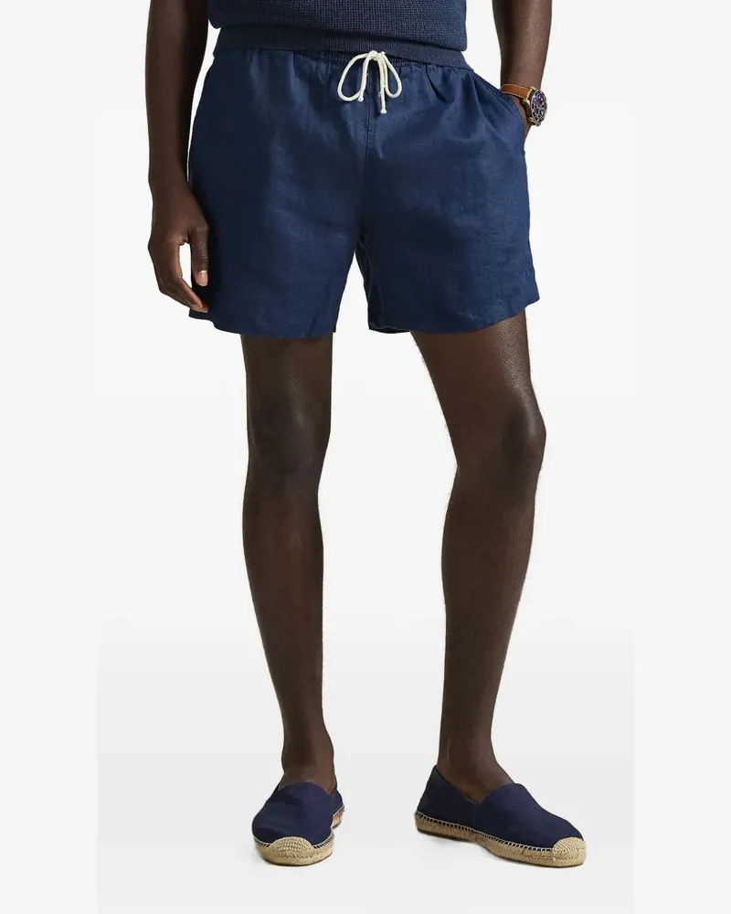 Ralph Lauren logo-embroidered swim short - Blau Blau