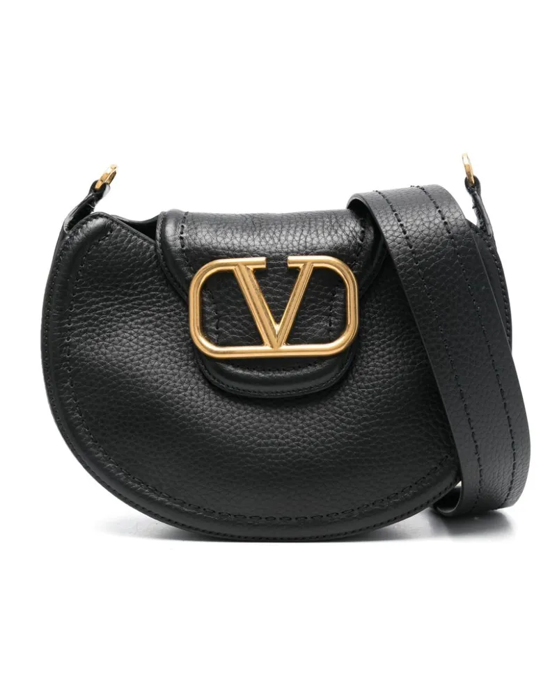 Valentino Garavani Schultertasche mit VLogo Signature-Schild - Schwarz Schwarz