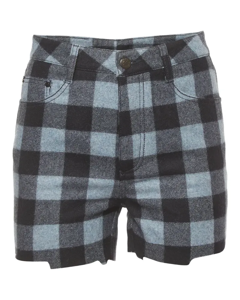 Ermanno Scervino Royal Denim plaid shorts - Schwarz Schwarz