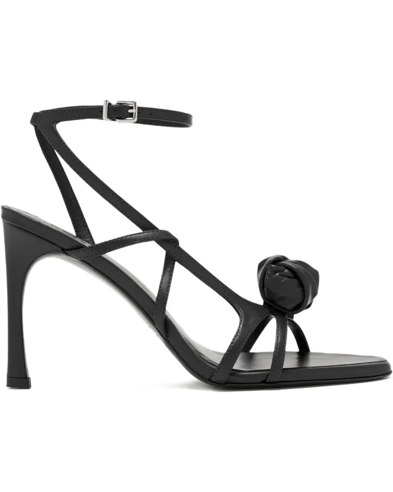 ROTATE Birger Christensen rosette strap sandals - Schwarz Schwarz