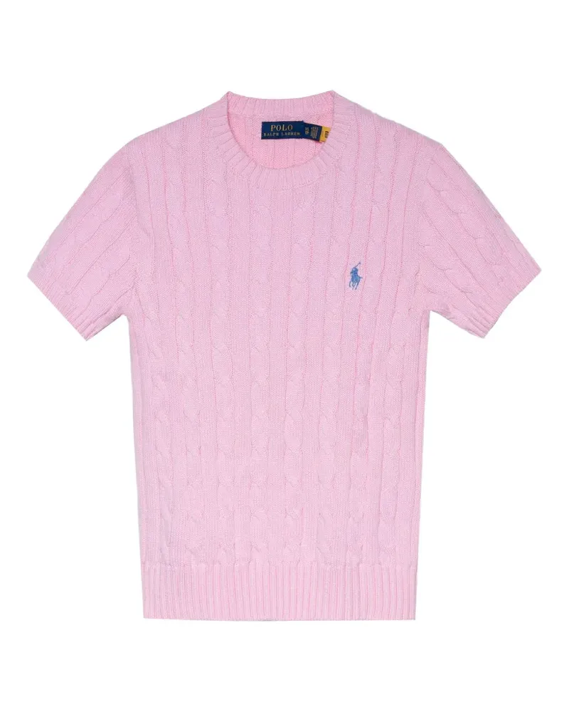 Ralph Lauren cable-knit short-sleeve top - Rosa Rosa