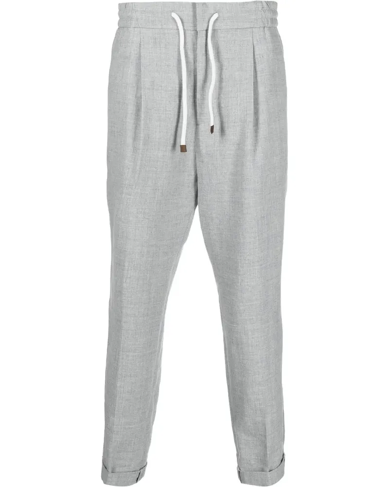 Brunello Cucinelli Hose mit Kordelzug - Grau Grau