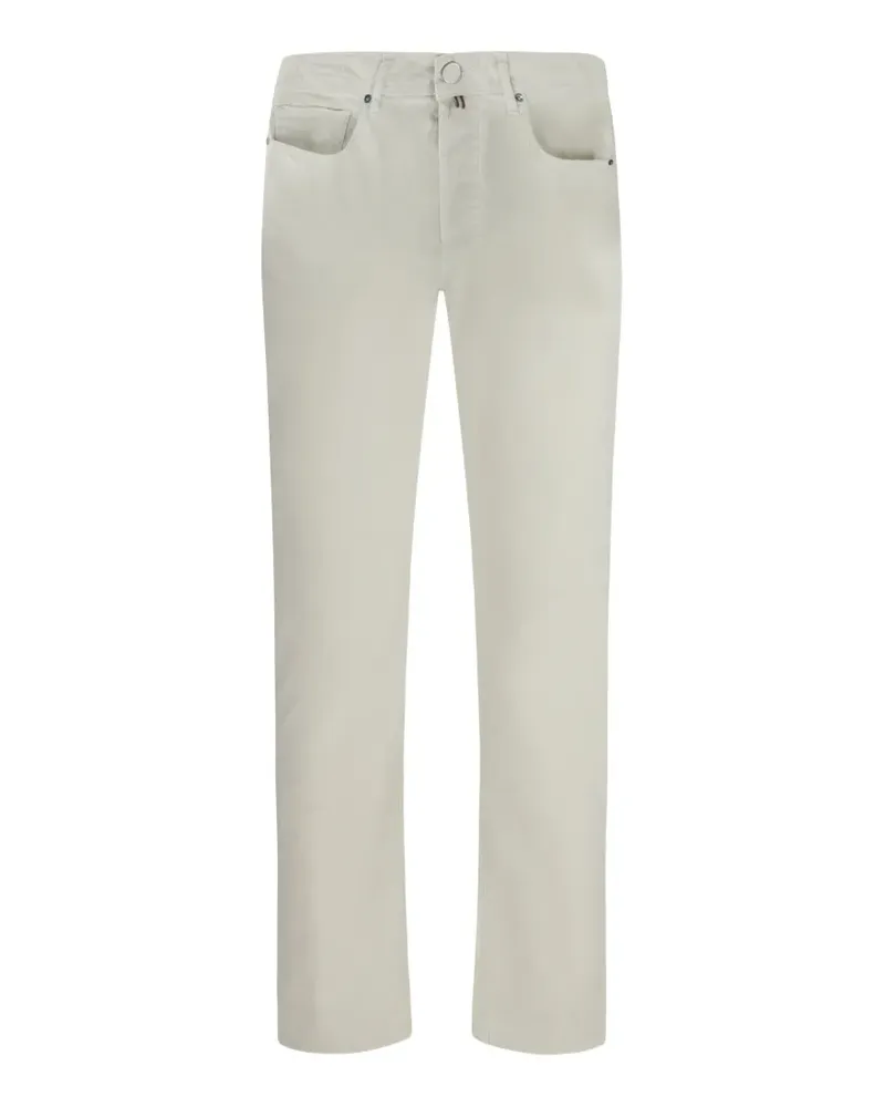 Jacob Cohën Hose mit Logo-Patch - Nude Nude