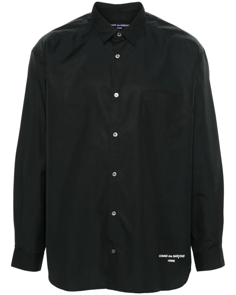 Comme des Garçons Hemd mit Logo-Stickerei - Schwarz Schwarz