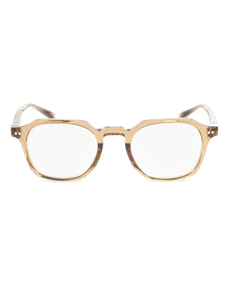 Jacquemus Brille mit geometrischem Gestell - Nude Nude