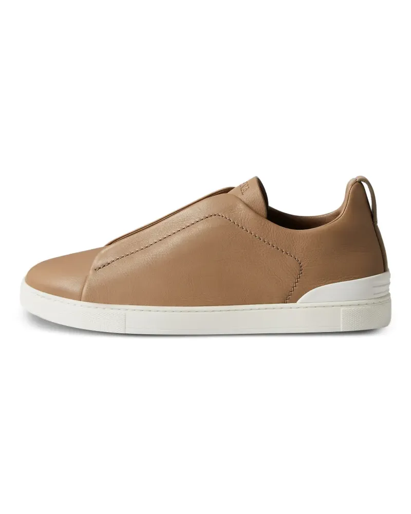 Ermenegildo Zegna Triple-Stitch Sneakers - Nude Nude
