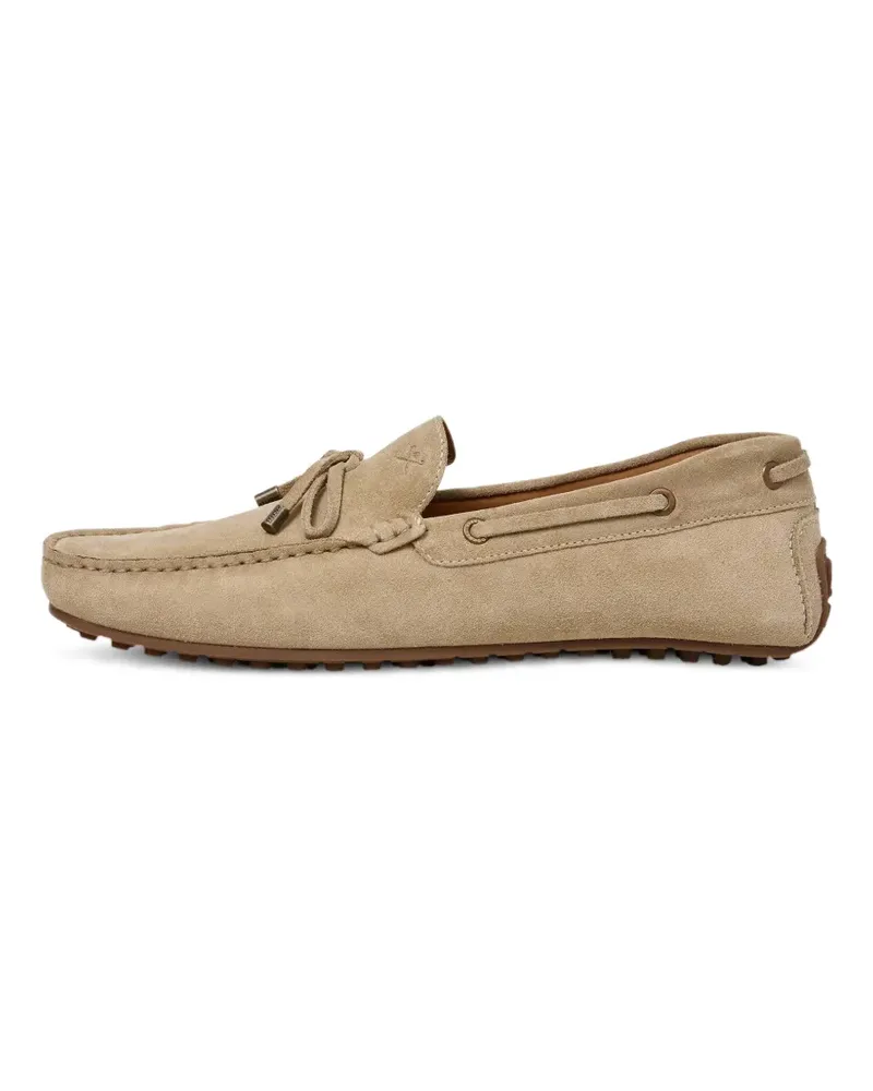 Hackett Wildleder-Loafer mit Schnürung - Nude Nude