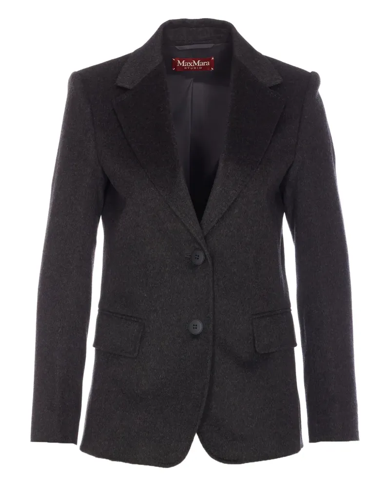 Max Mara Einreihiges Sakko - Grau Grau