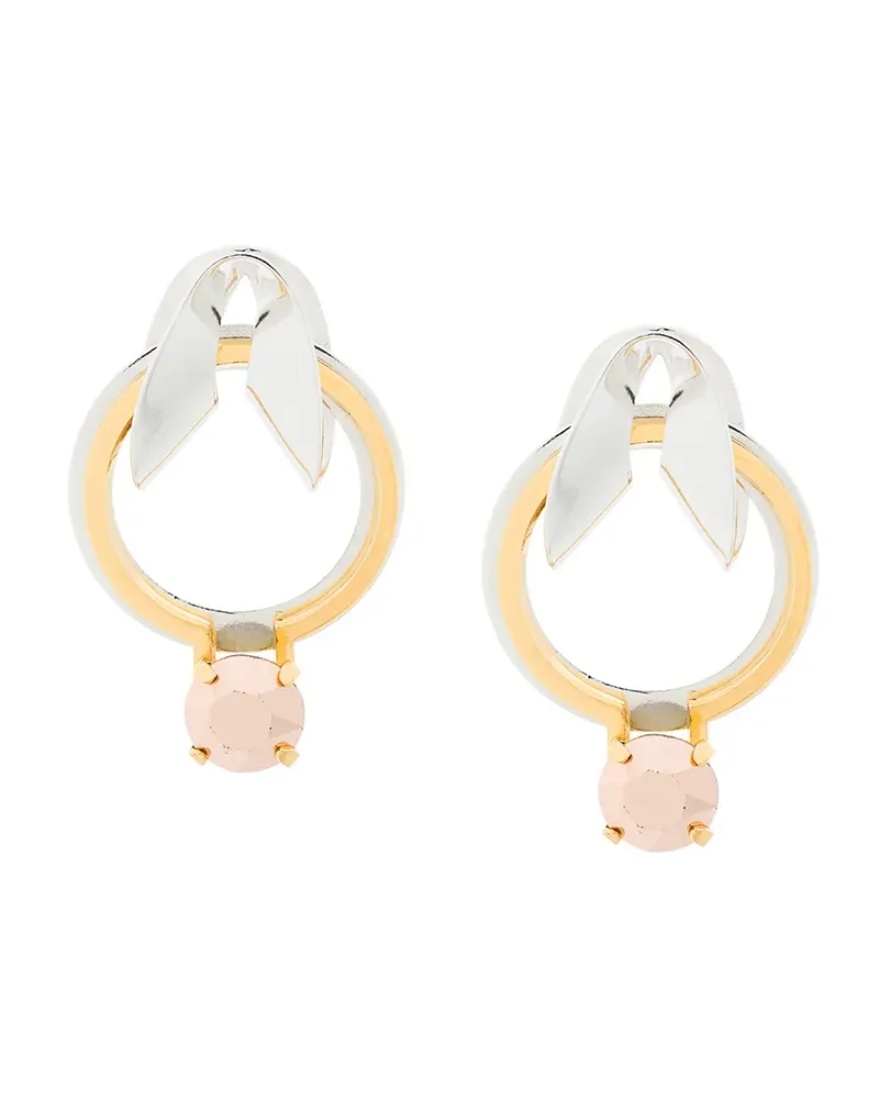 Wouters & Hendrix Technofossils' Ohrringe mit Kristall - Metallic Metallic