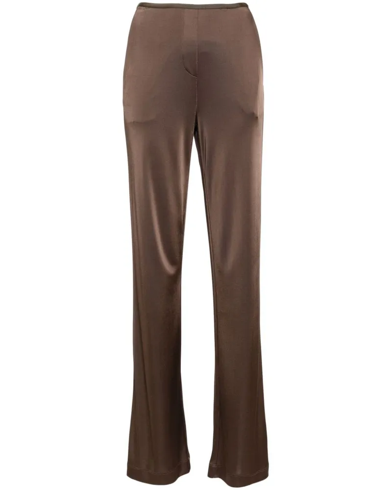 Helmut Lang Hose mit geradem Schnitt - Braun Braun