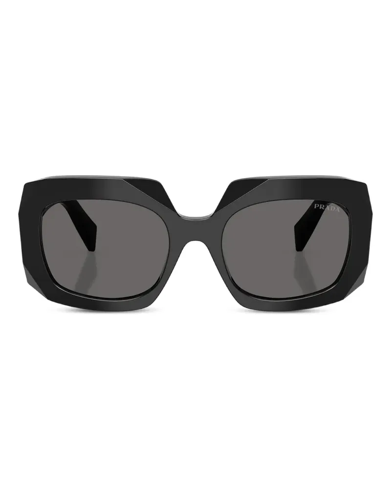 Prada Symbole geometric-frame sunglasses - Schwarz Schwarz