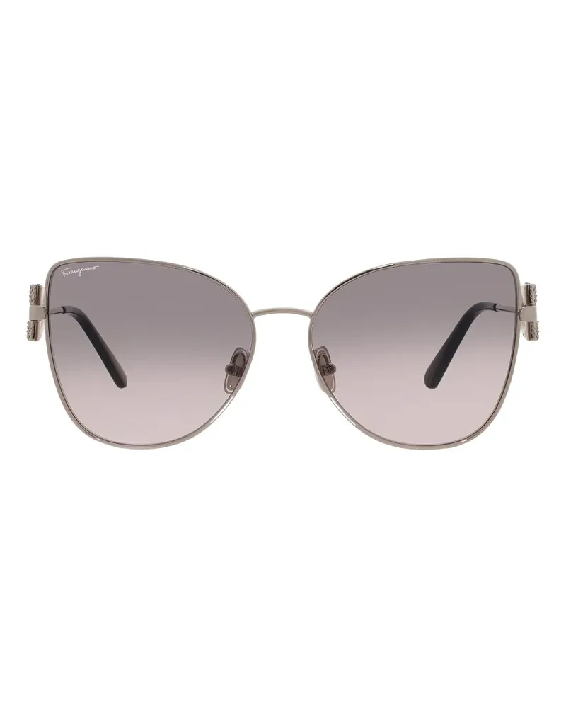Ferragamo cat-eye full-rim sunglasses - Silber Silber