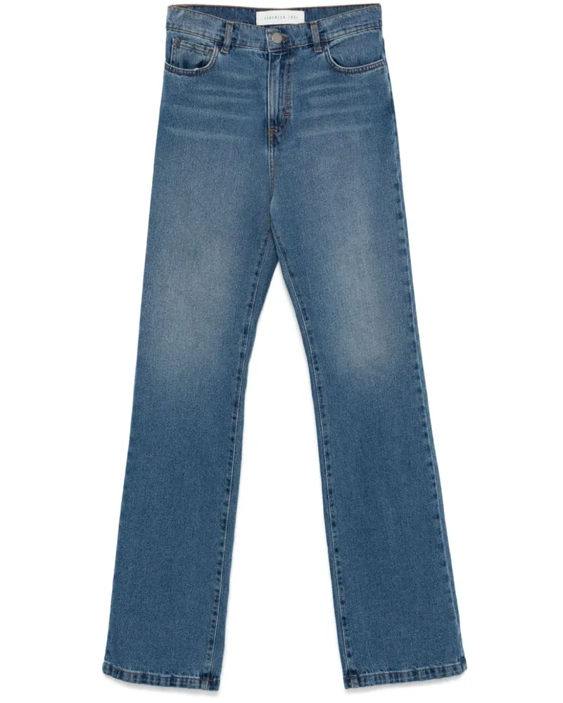 Federica Tosi Jeans mit geradem Bein Blau