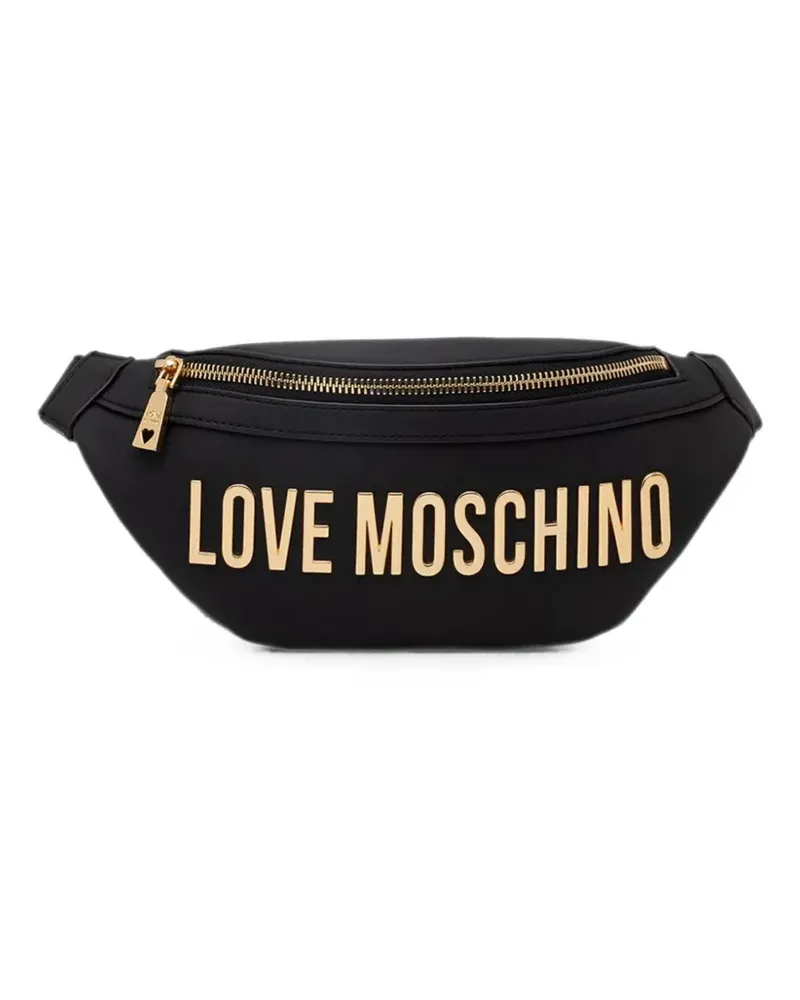 Moschino Gürteltasche mit Logo - Schwarz Schwarz