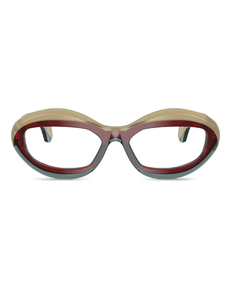 Alain Mikli Brille mit Cat-Eye-Gestell - Nude Nude