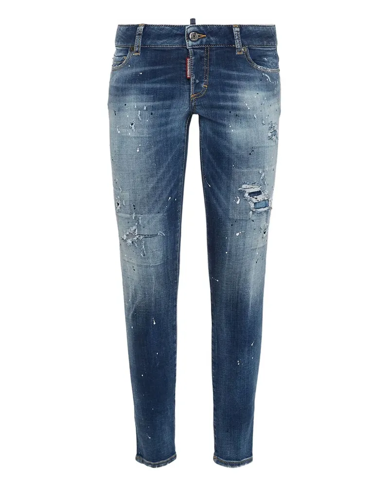 Dsquared2 Jeans in Distressed-Optik - Blau Blau