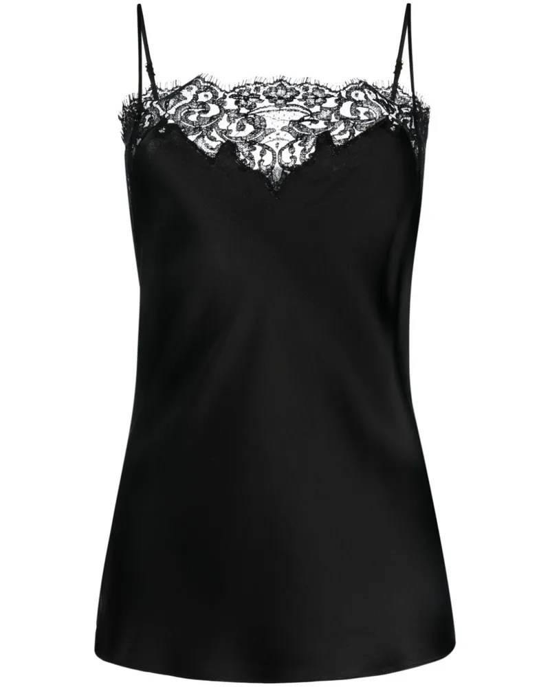 Stella McCartney Camisole-Top mit Spitzenborten - Schwarz Schwarz
