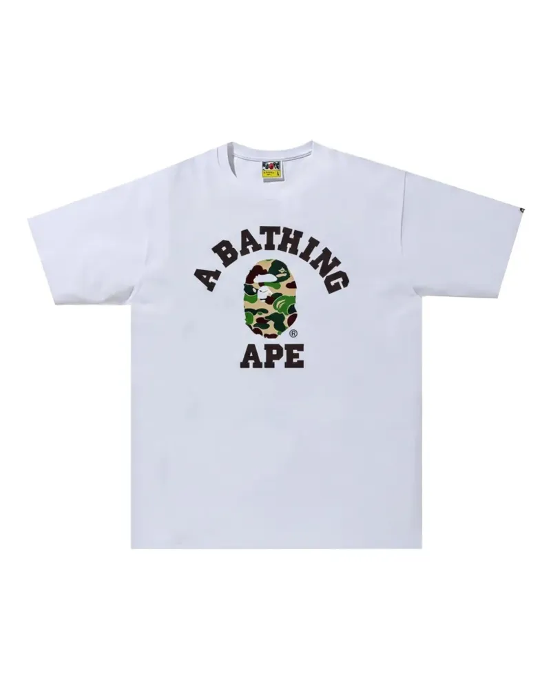BAPE ABC Camo College T-Shirt - Weiß Weiß