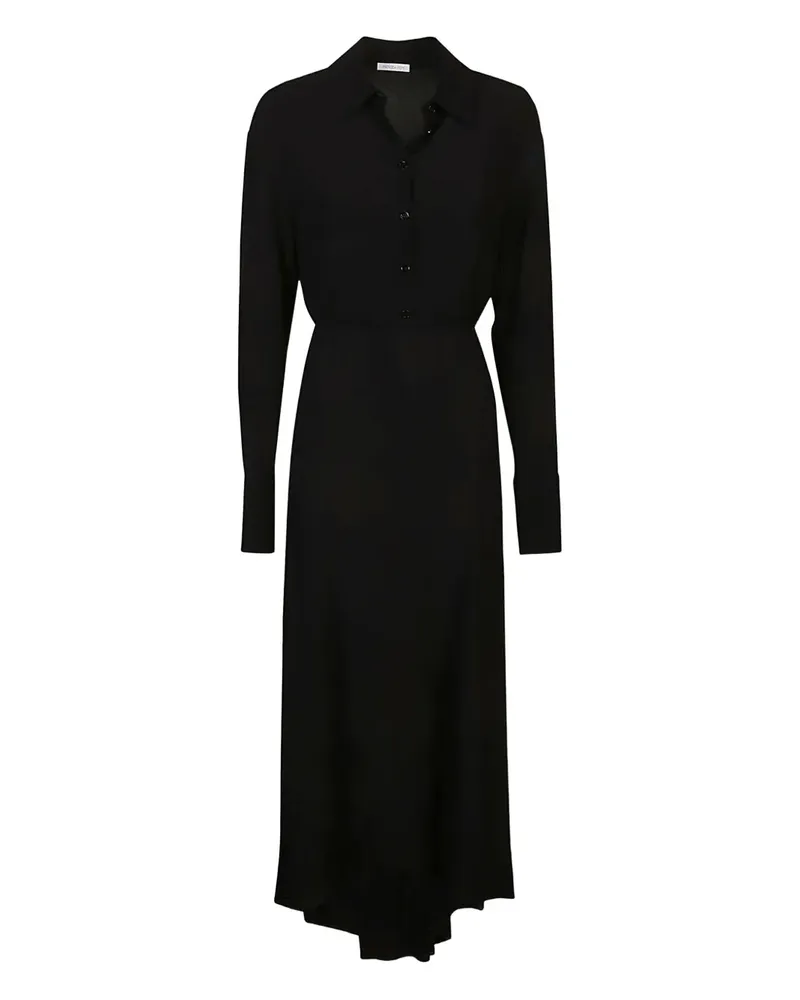 Patrizia Pepe Geknöpftes Midikleid - Schwarz Schwarz
