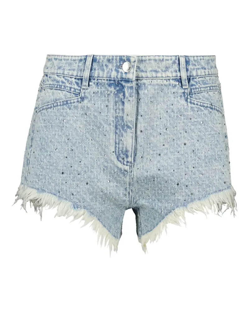 IRO Jeans-Shorts im Distressed-Look - Blau Blau