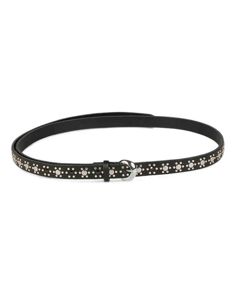 Orciani studded leather belt - Schwarz Schwarz